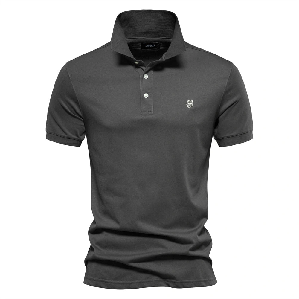 Wyjątkowa koszulka polo West Louis™ z haftem: 100% bawełny, elegancja i styl dla każdego!